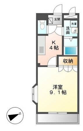 高茶屋駅 徒歩12分 2階の物件間取画像